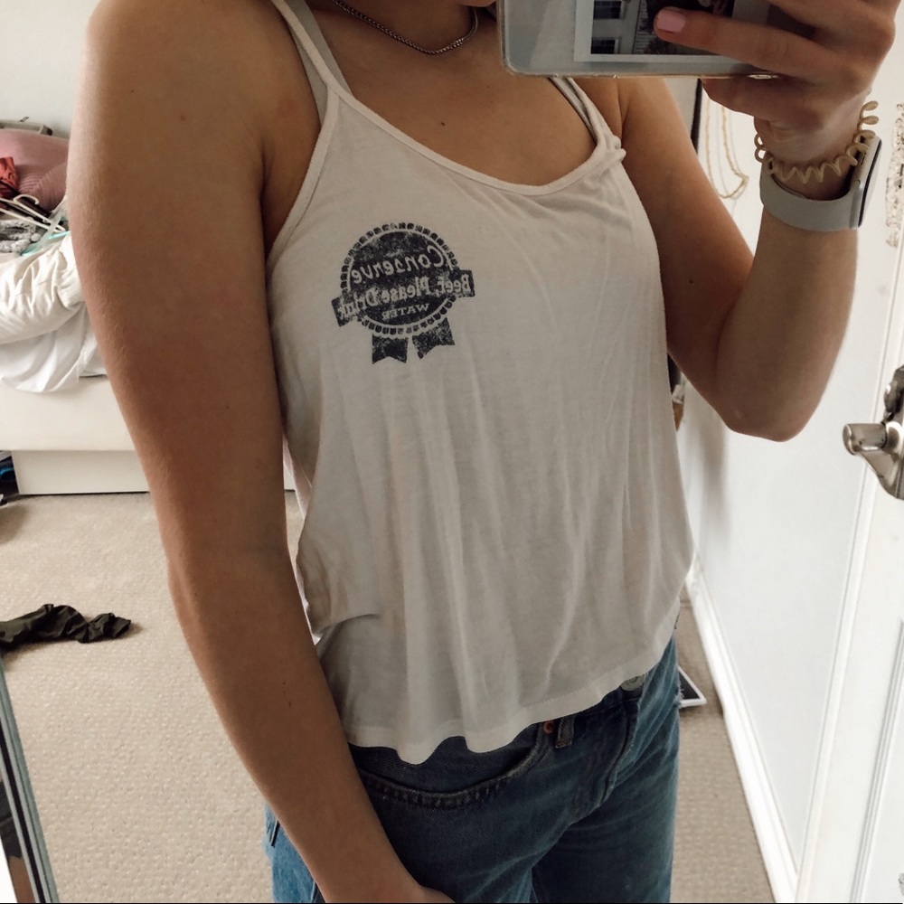 PacSun White Tank Top